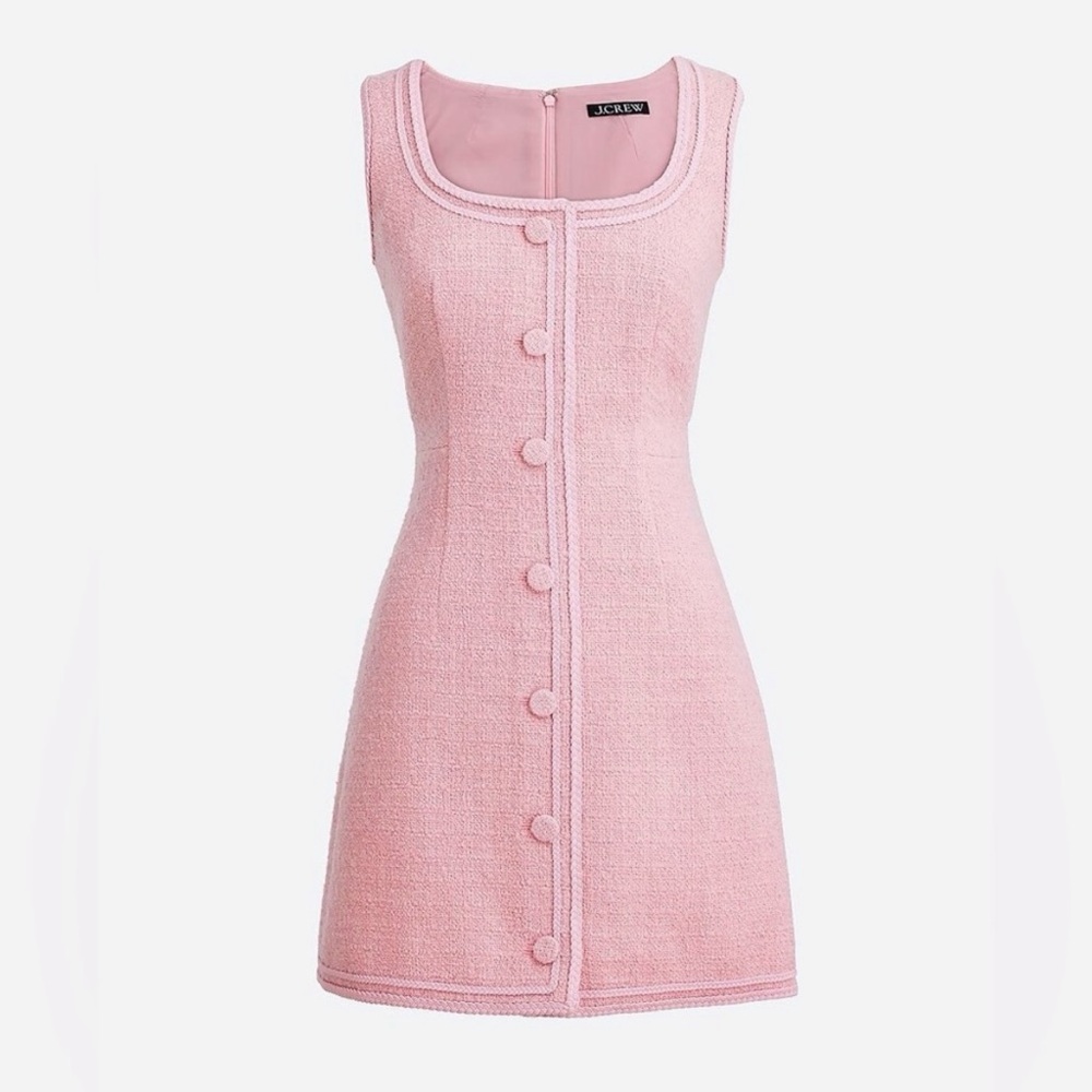 J. Crew Sophia Sleeveless Tweed Dress in Pink- SOLD OUT EVERYWHERE
